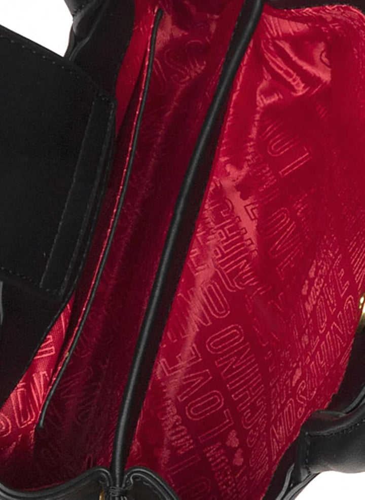 Love Moschino Damen Kollektion Herbst Winter 2021 Schultertasche Schwarz, Schwarz