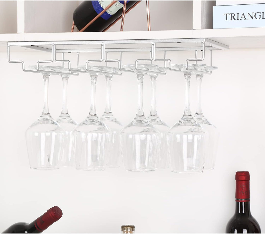 YunNasi Hängender Glashalter, Weinglashalter aus Metall, Aufbewahrung für Glas, Installation unter M