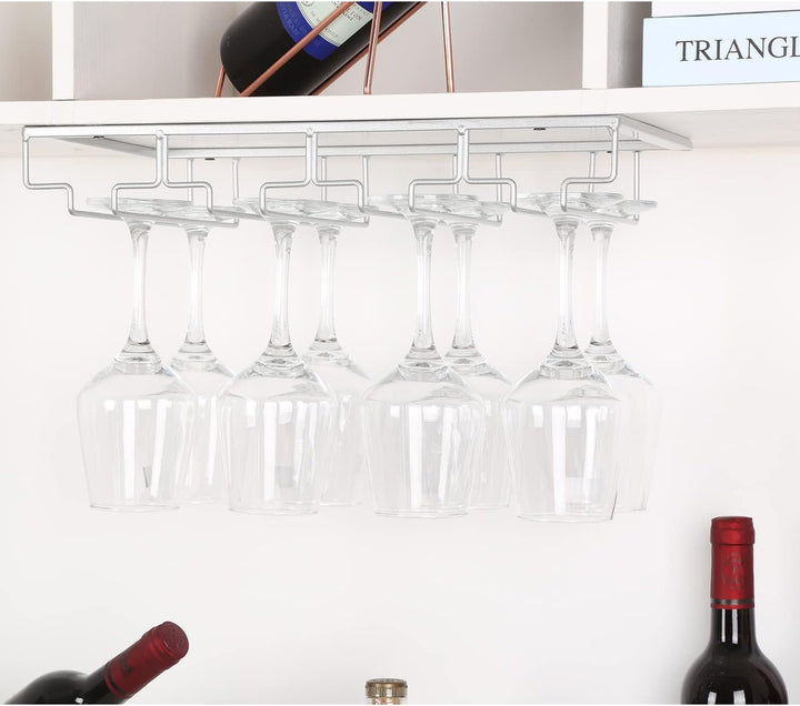 YunNasi Hängender Glashalter, Weinglashalter aus Metall, Aufbewahrung für Glas, Installation unter M