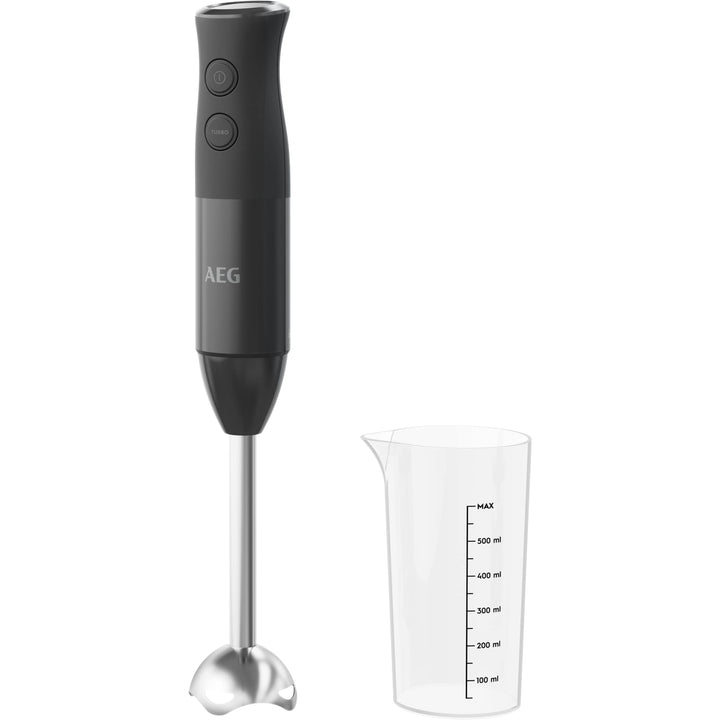 AEG HB4-1-4GG Stabmixer / 2 Edelstahl-Klingen / inkl. Smoothie-Becher / BPA-frei / 2 Geschwindigkeit