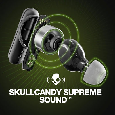 Skullcandy Smokin' Buds In-Ear Wireless-Kopfhörer, 20 Std. Akkulaufzeit, 50 % nachhaltiger Kunststof