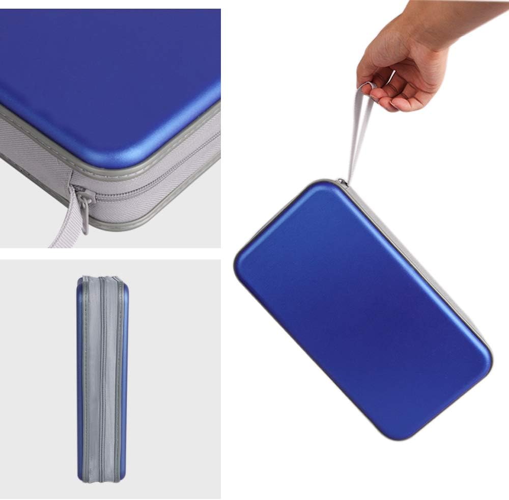 alavisxf xx CD Tasche, 96 CD/DVD Tasche Hartplastik CD Taschen Aufbewahrung Schutzhülle DVD Lagerung