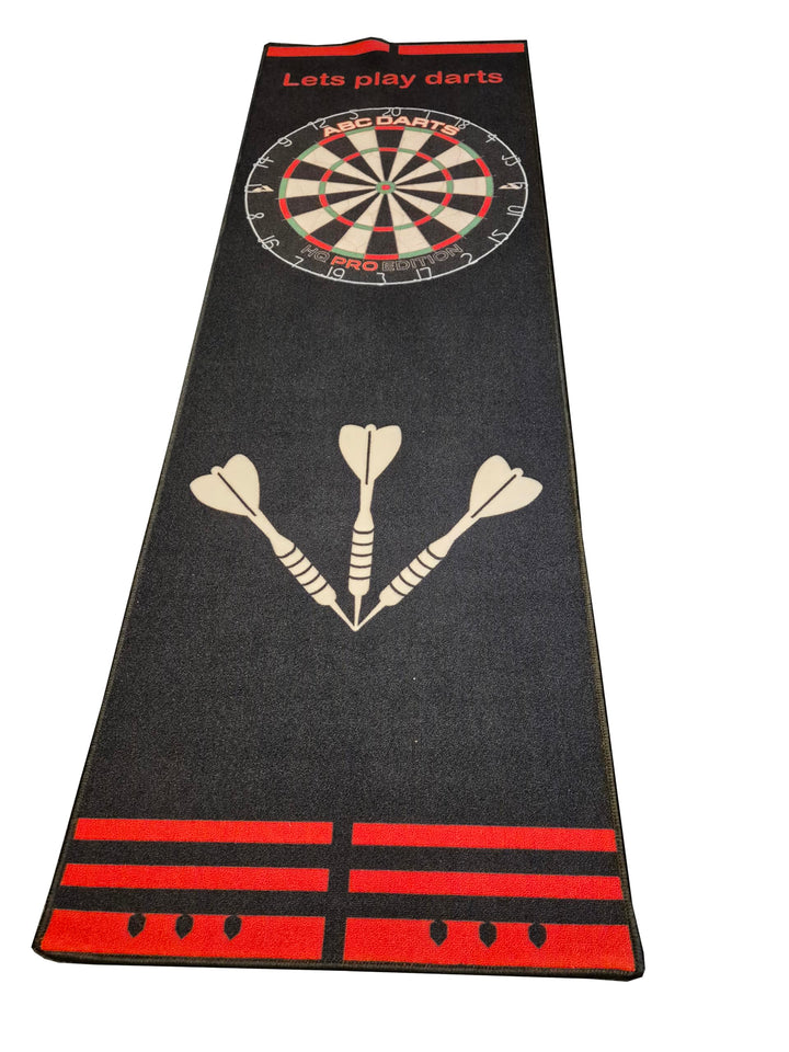 Dartteppich offizieller Abstand 80 x 240 cm