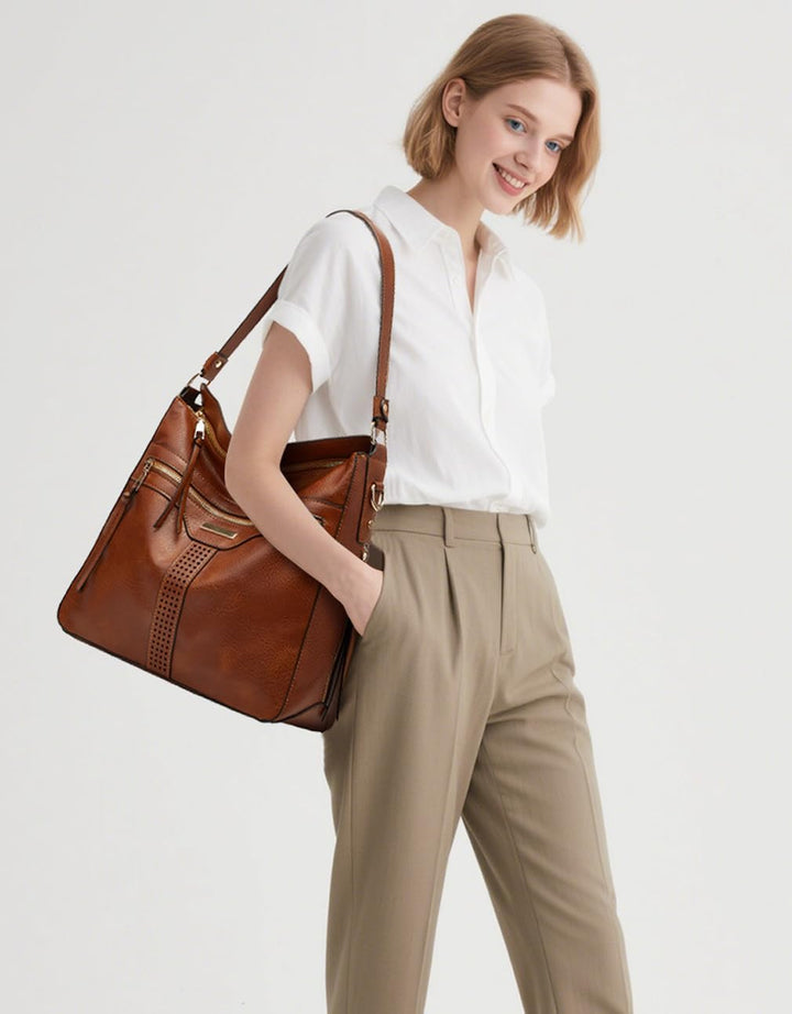 BUKESIYI Damen Tasche Handtasche Umhängetasche Schultertasche Frauen Kulturbeutel Weekender Klein PU