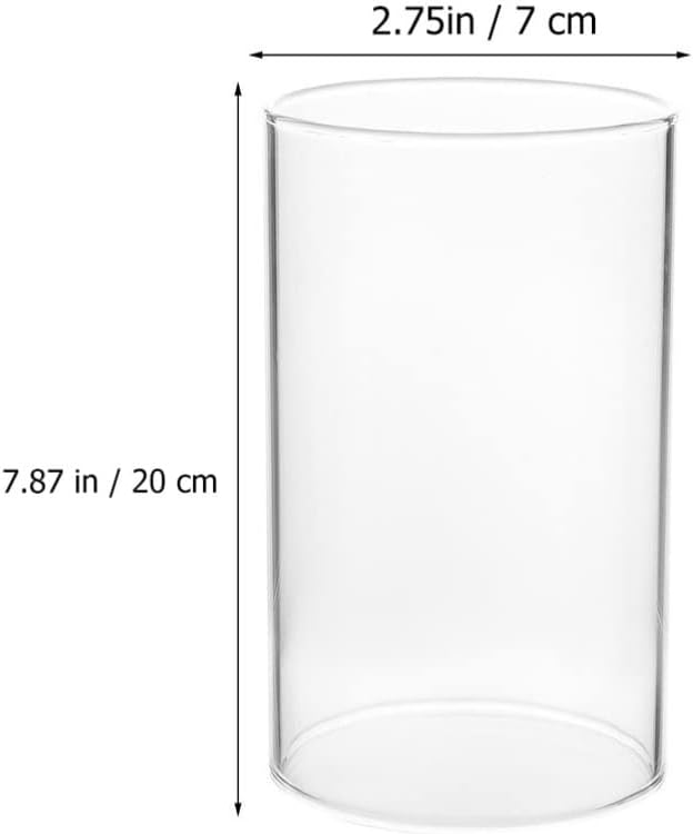 BESPORTBLE Replacement Light Glass 4 Stücke Glaszylinder Teelichtgläser Windlichtgläser Ersatz Trans
