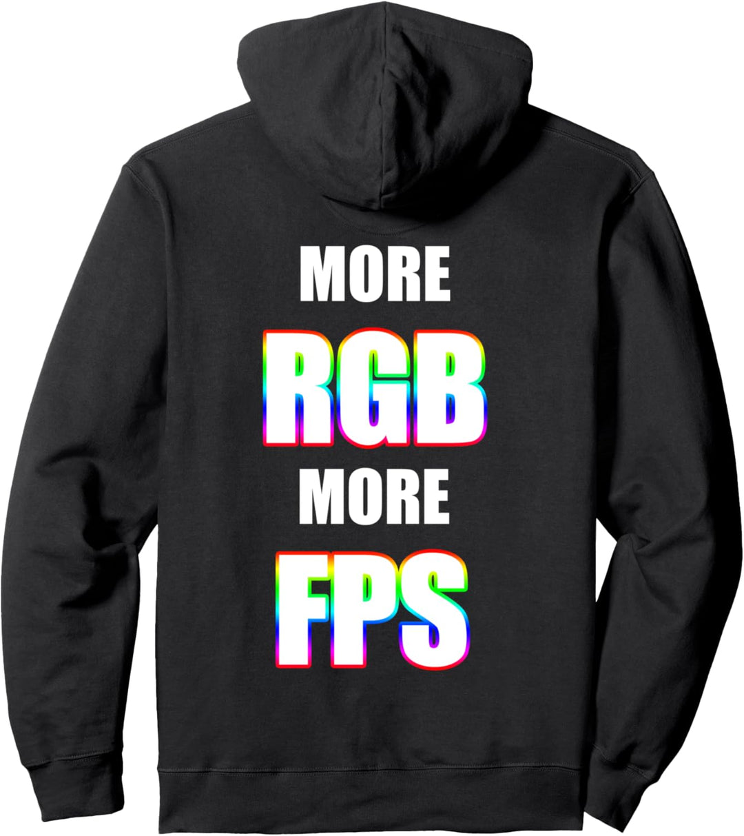 Mehr RGB Mehr FPS I Lustiger Gamer Zocker Spruch Pullover Hoodie
