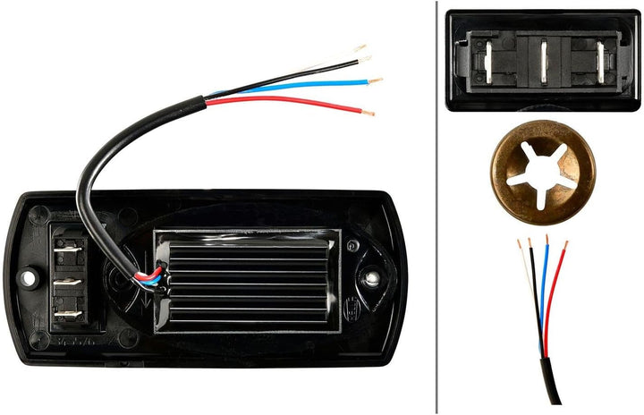 HELLA - Innenraumleuchte - Mini OvalLED VESTA5 - LED - 12V - 1.2W - LED - Einbau - Lichtscheibenfarb