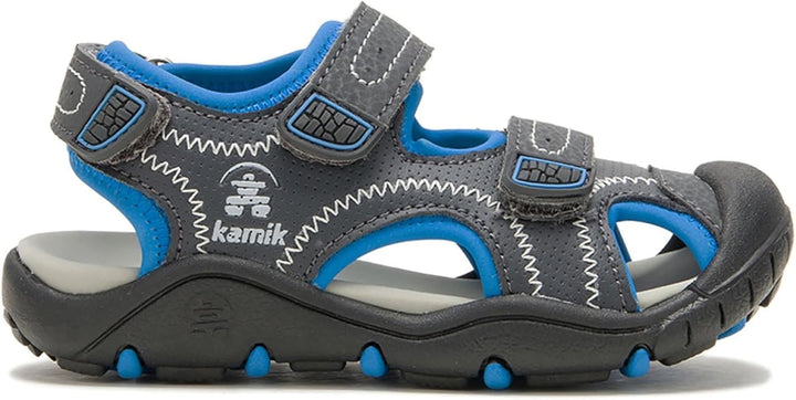 Kamik Mädchen Seaturtle2 Geschlossene Sandalen 22 EU Grau Hellblau, 22 EU Grau Hellblau