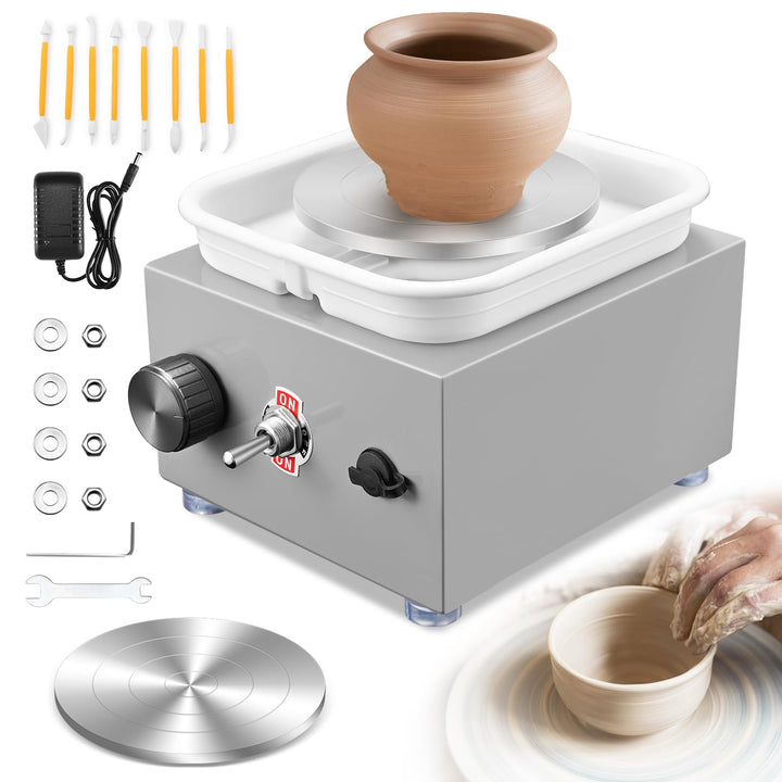 Töpferscheibe, Kooeuru Töpferscheibe Elektrisch 2000 U/min Einstellbare Geschwindigkeit, Pottery Whe