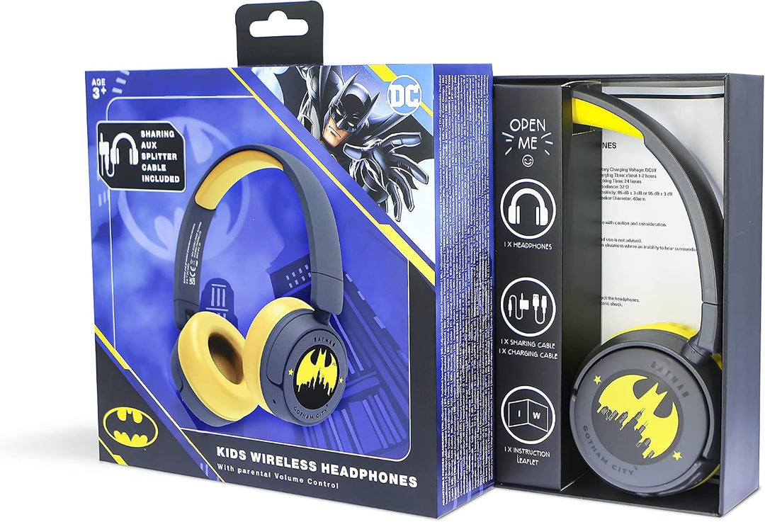 OTL Technologies DC0984 Batman Gotham City Kinder-Kopfhörer, kabellos, Grau
