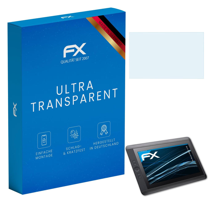 atFoliX Schutzfolie kompatibel mit Wacom CINTIQ 13 HD Folie, ultraklare FX Displayschutzfolie (2X)