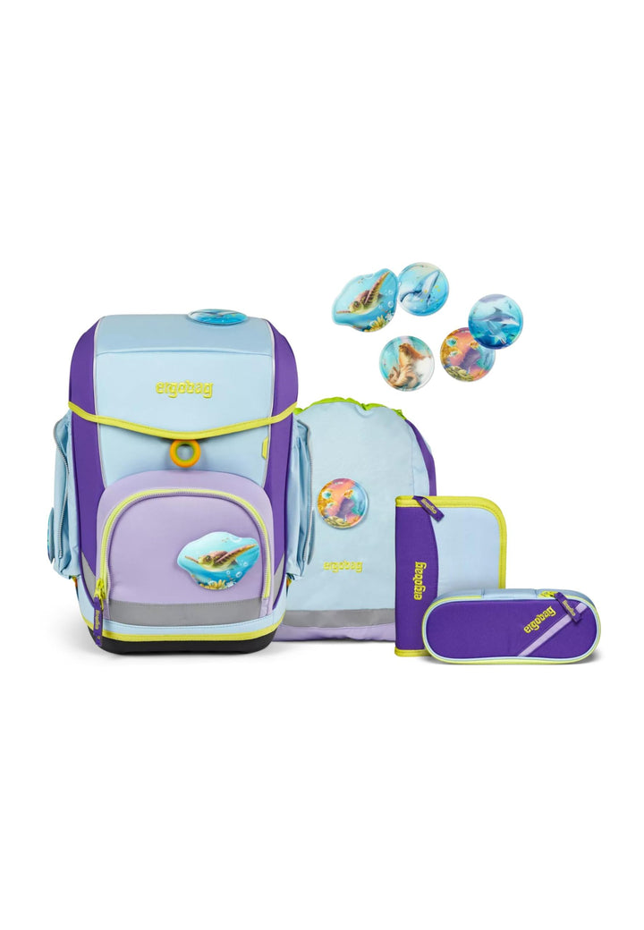 ergobag cubo Set ergonomischer Schulranzen, Vorgänger-Kollektion, klassisch 5-teilig 1. Klasse Grund