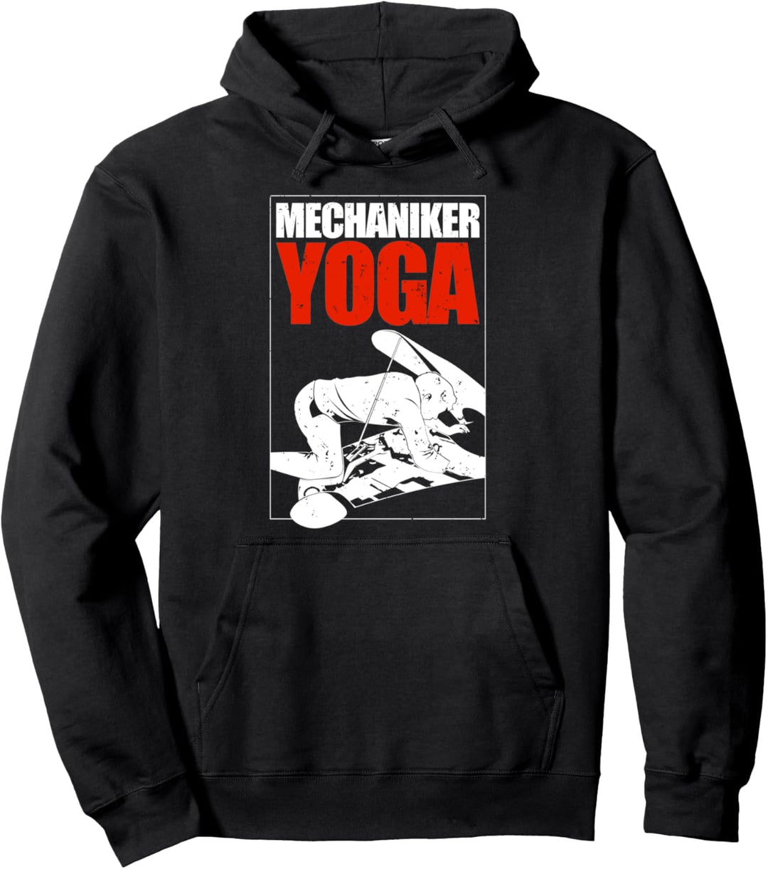 Mechaniker Yoga Werkstatt Sprüche Geschenk Pullover Hoodie