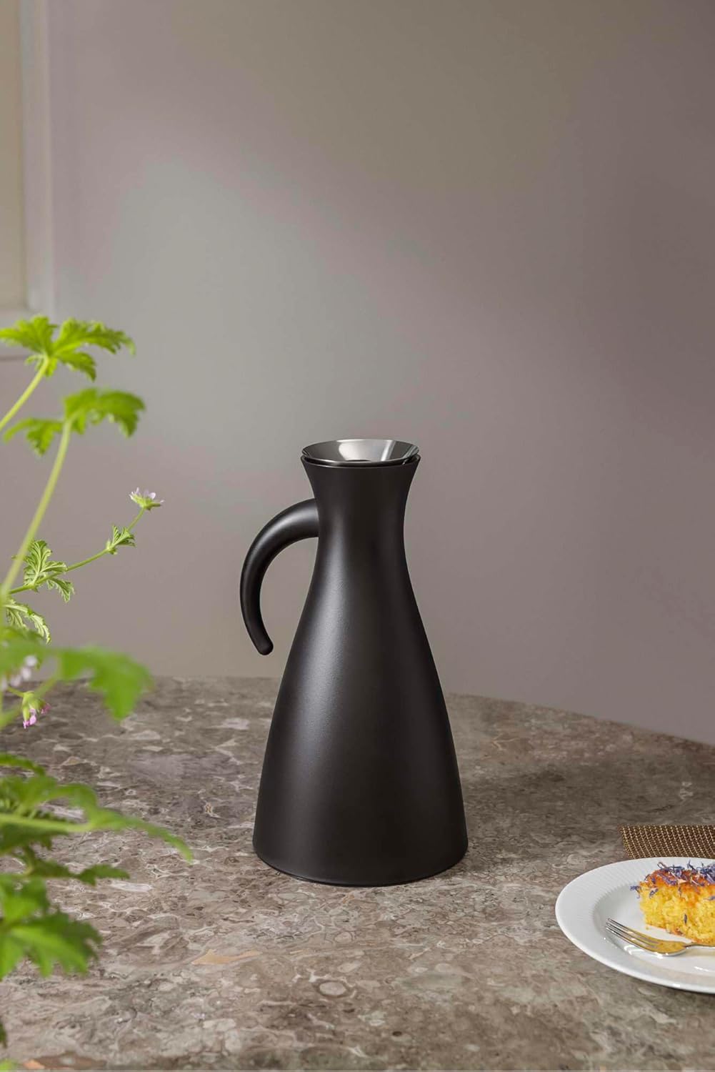 EVA SOLO | Isolierkanne 1,0l Mattblack | 100% tropffreie | Matt Schwarz, Matt Schwarz