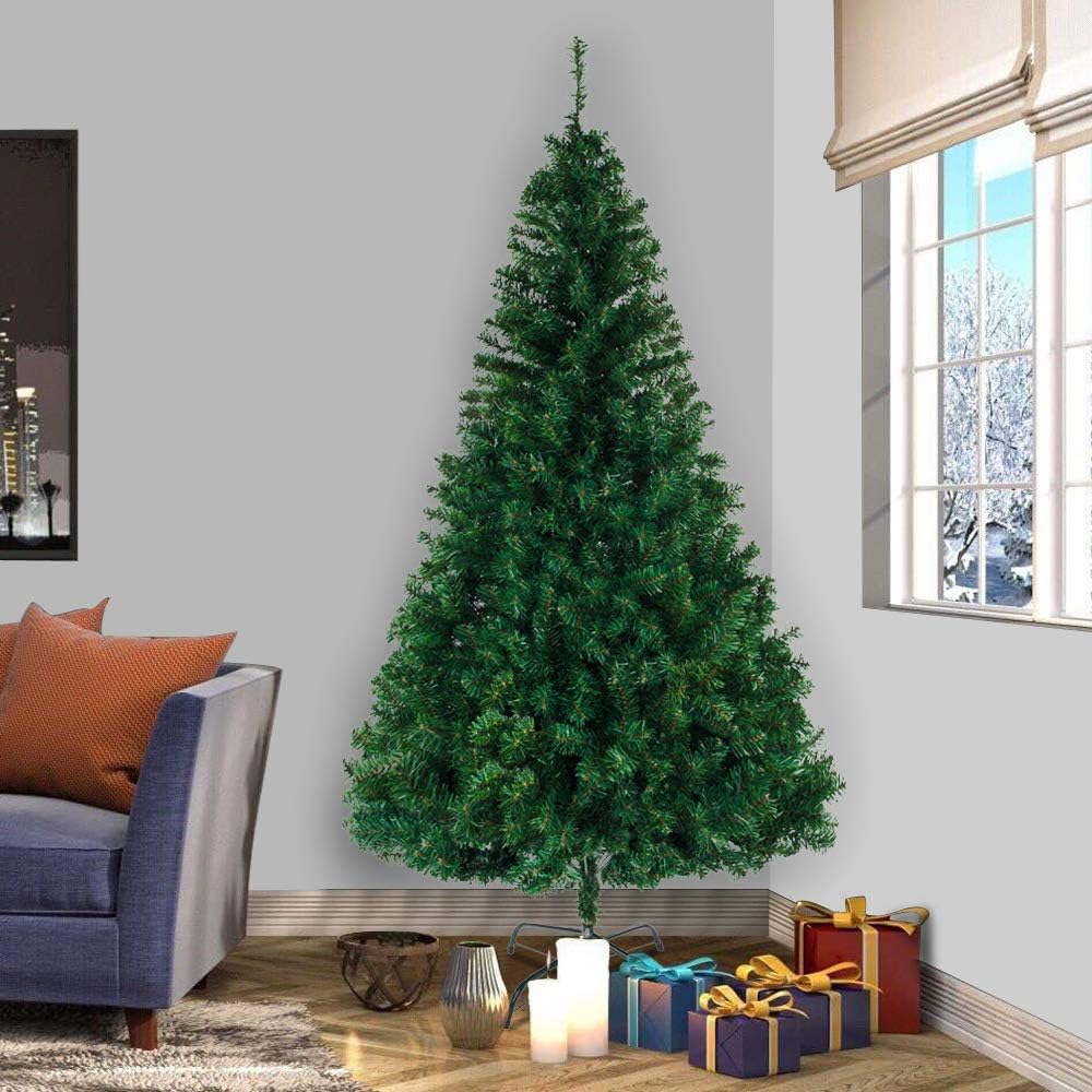 LEADZM 180/210/240cm Künstlicher Weihnachtsbaum, Tannenbaum künstlich mit Metallständer, Christbaum,