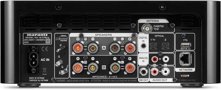 Marantz Melody X (M-CR612) HiFi Anlage, CD-Player, DAB+ Radio, Musikstreaming, HEOS Multiroom, Bluet
