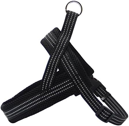 BPS® Hundegeschirr, verstellbar, 4 Grössen zur Auswahl für kleine und mittelgrosse Hunde XL Schwarz,