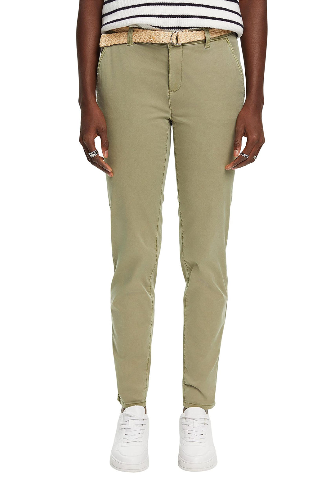 ESPRIT Damen Hose 32W / 32L 345/Light Khaki, 32W / 32L 345/Light Khaki