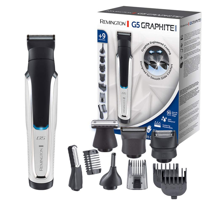 Remington Multi- Haarschneidemaschine & Barttrimmer Herren [Lithium G5] (inkl. 9 Aufsteckköpfe/-kämm