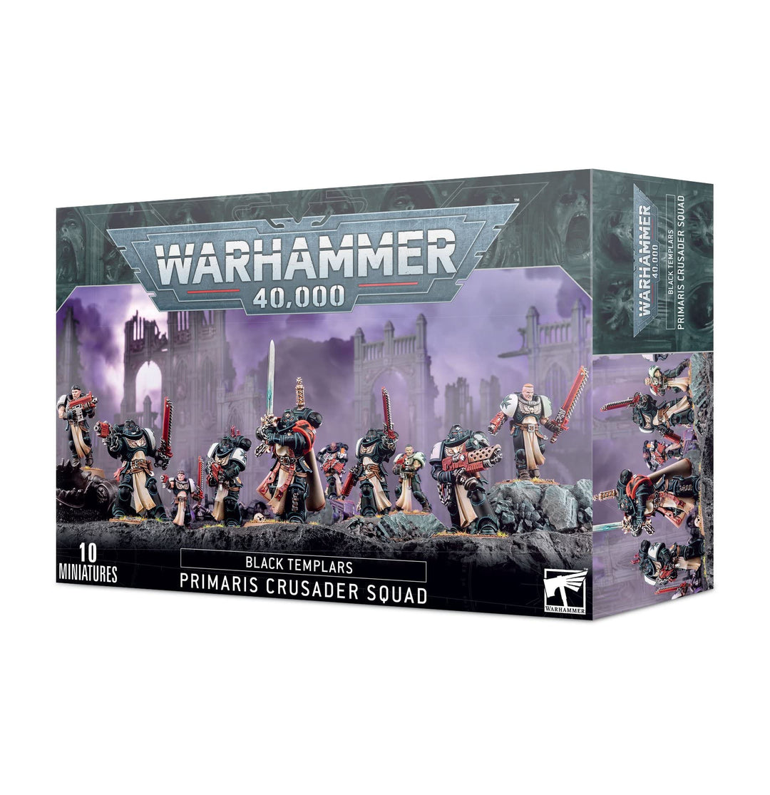 Games Workshop - Warhammer 40.000 - Schwarze Templer: Primaris Kreuzritter Kader, Schwarz
