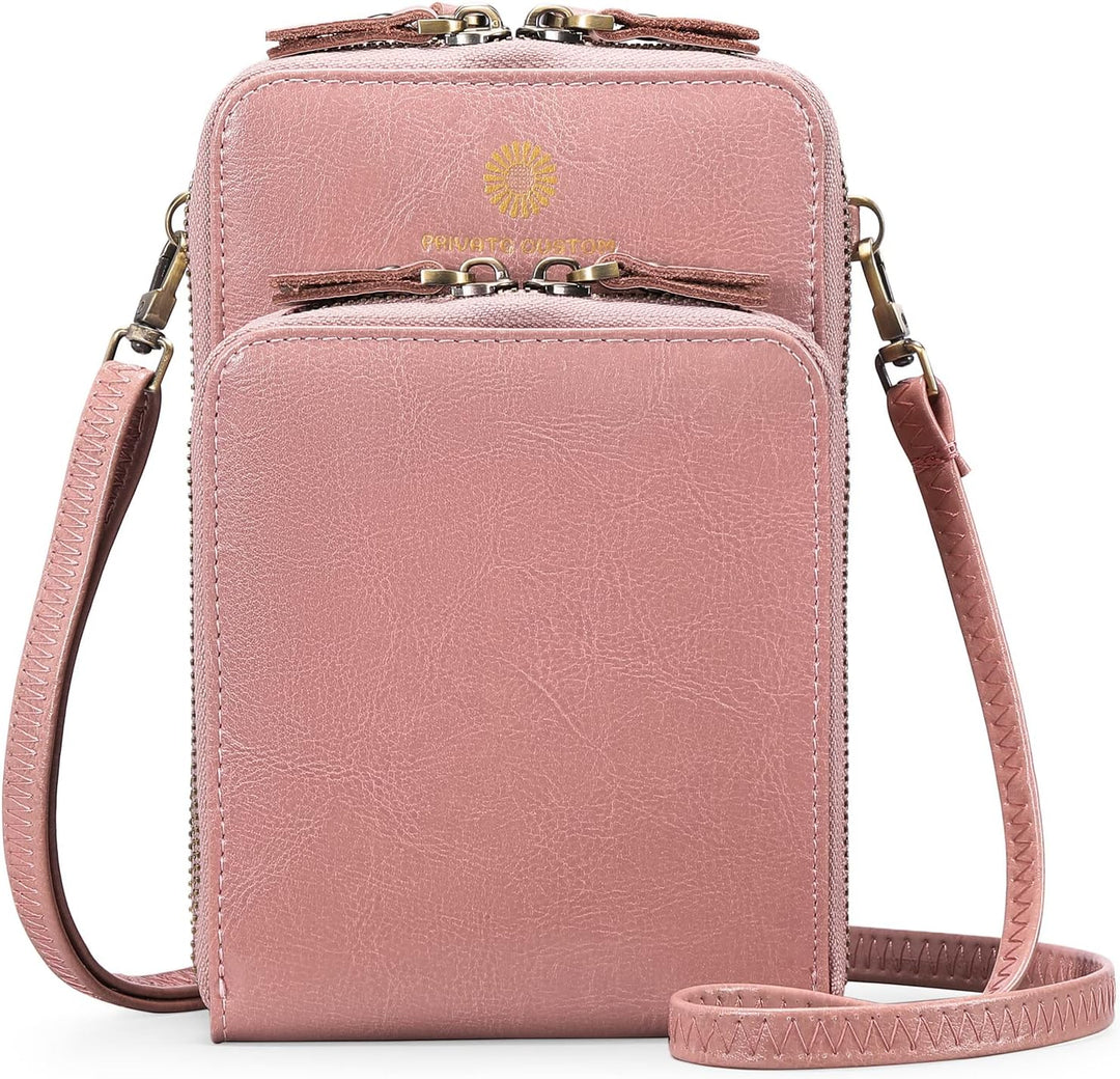 SENDEFN Handytasche zum Umhängen - Handy Umhängetasche Damen Handytasche Leder Handytasche mit Geldb