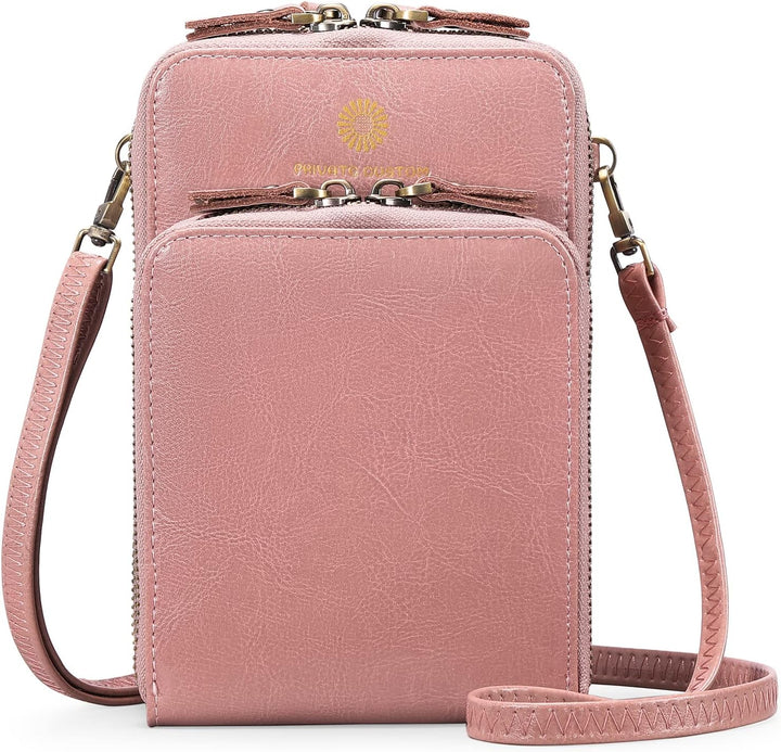 SENDEFN Handytasche zum Umhängen - Handy Umhängetasche Damen Handytasche Leder Handytasche mit Geldb