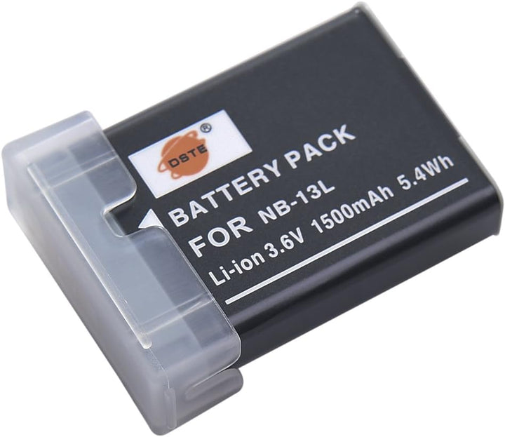 DSTE NB-13L Li-Ion Akku kompatibel mit Canon PowerShot G5X, G7X, G9X, G5 X Mark II, G7X Mark II, G9X