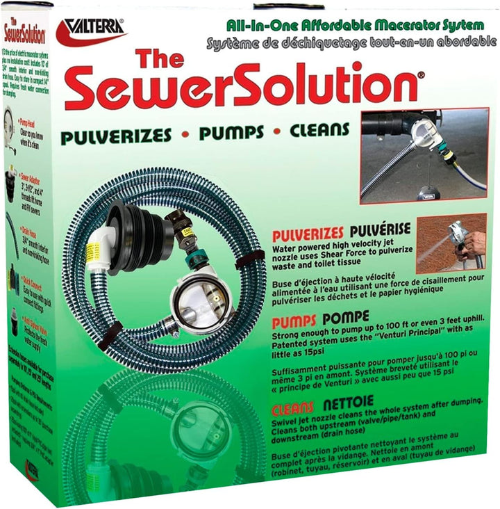 Valterra SS01 rv-Sanitation-Supplies Kit with 10 Ft