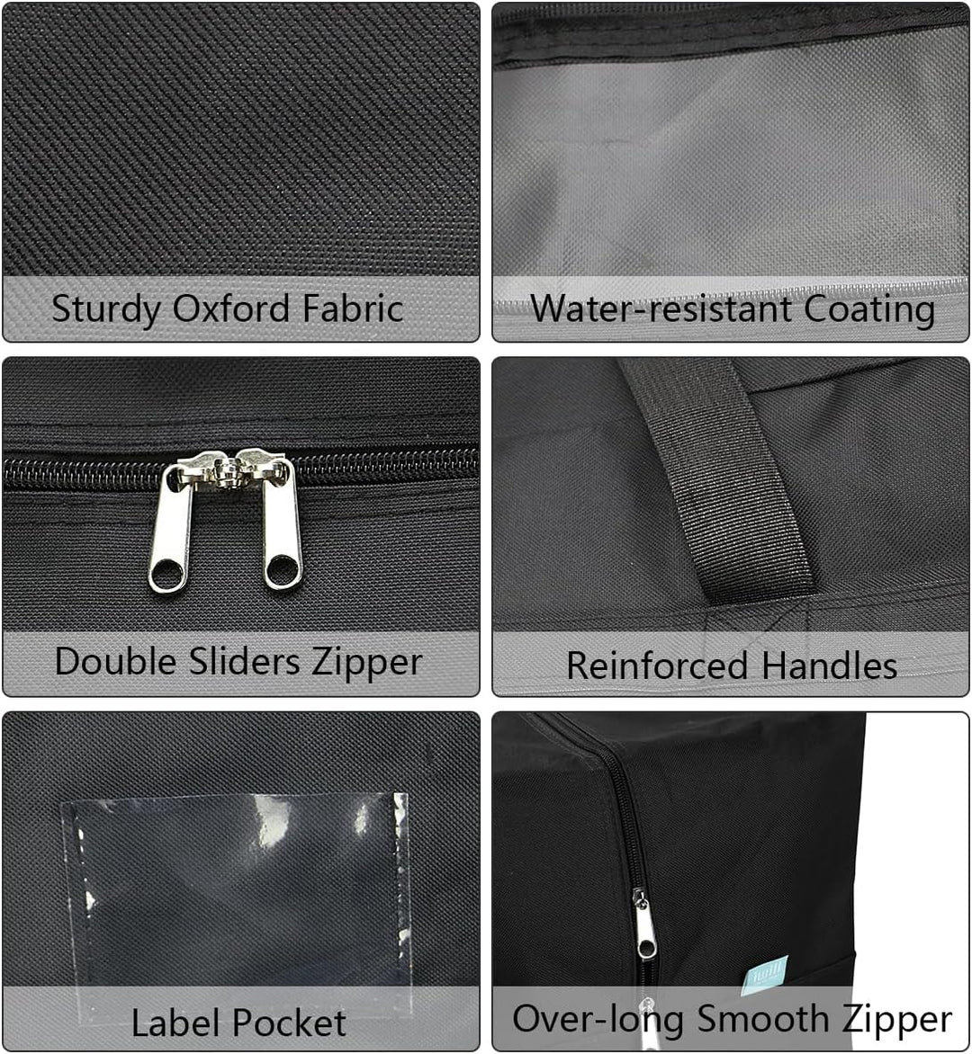 Pack von 2, grosse Grösse Aufbewahrungstasche für Kleidung, Kleidungsstück, Bettwäsche, Festspiele V