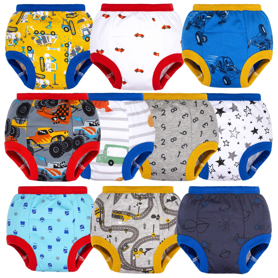 BIG ELEPHANT 10er Pack Baby Trainingshose - Saugfähige Töpfchen Unterwäsche Kleinkinder für Jungen u