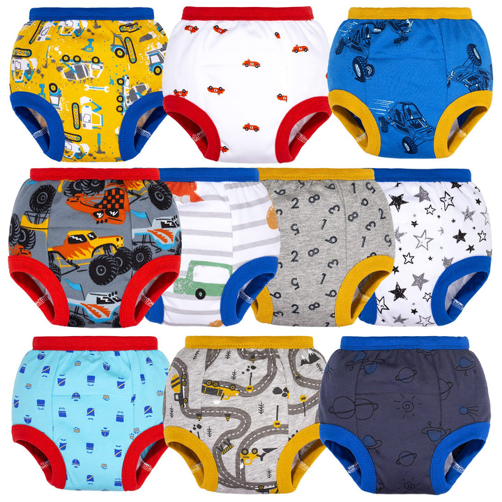 BIG ELEPHANT 10er Pack Baby Trainingshose - Saugfähige Töpfchen Unterwäsche Kleinkinder für Jungen u