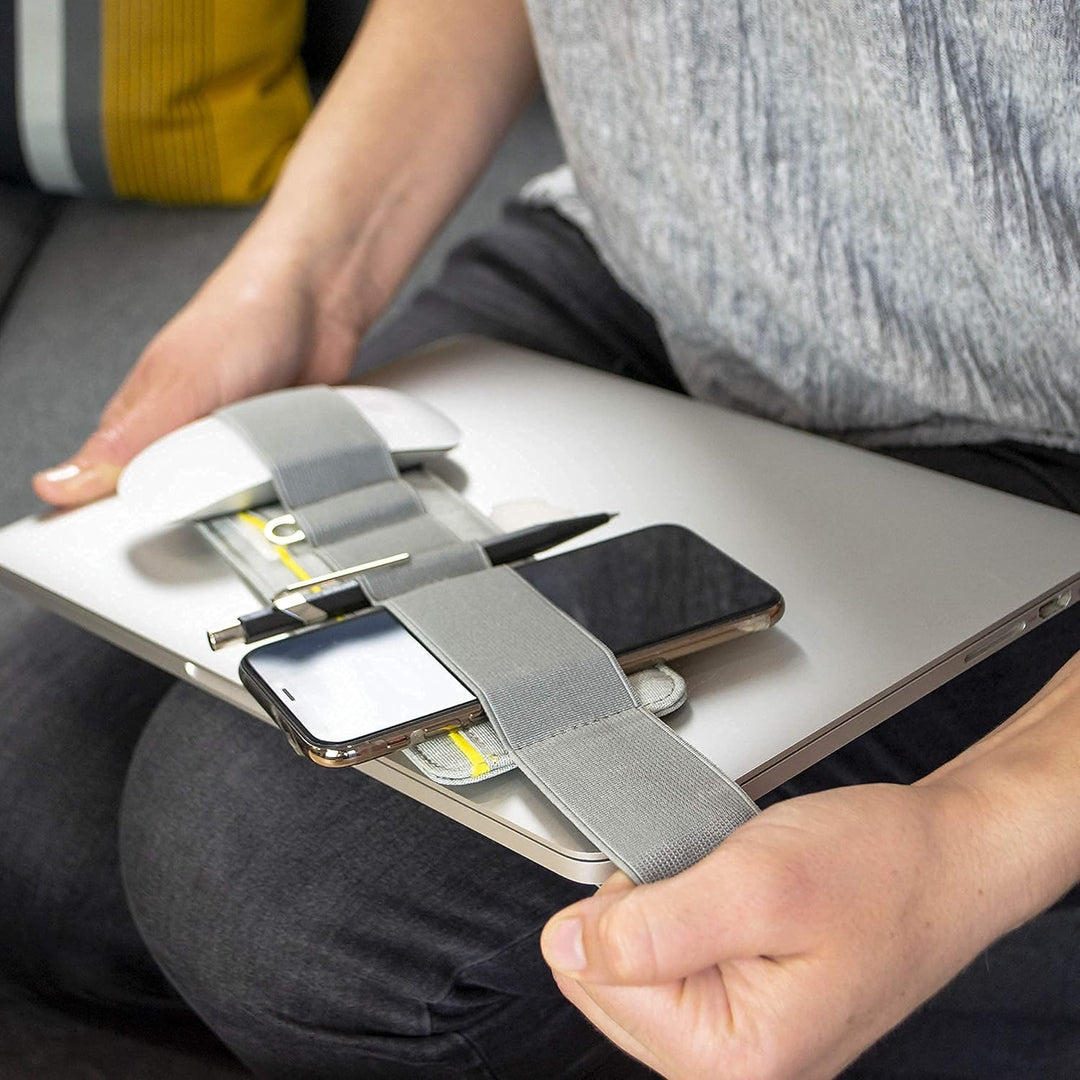 Beblau SLIM | tragbarer elektronischer Organizer zum Anbringen an Laptop und Notebook | Rucksack- un