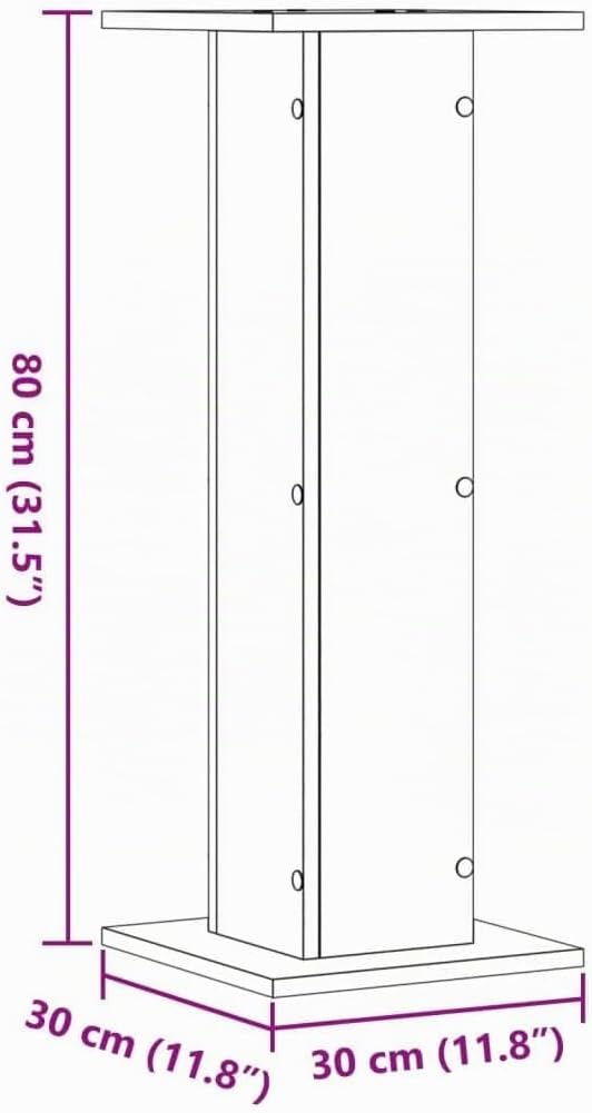 vidaXL Pflanzenständer 2 Stk., Blumenständer Hohle Konstruktion, Dekosäule Podest für Pflanzen Dekoa