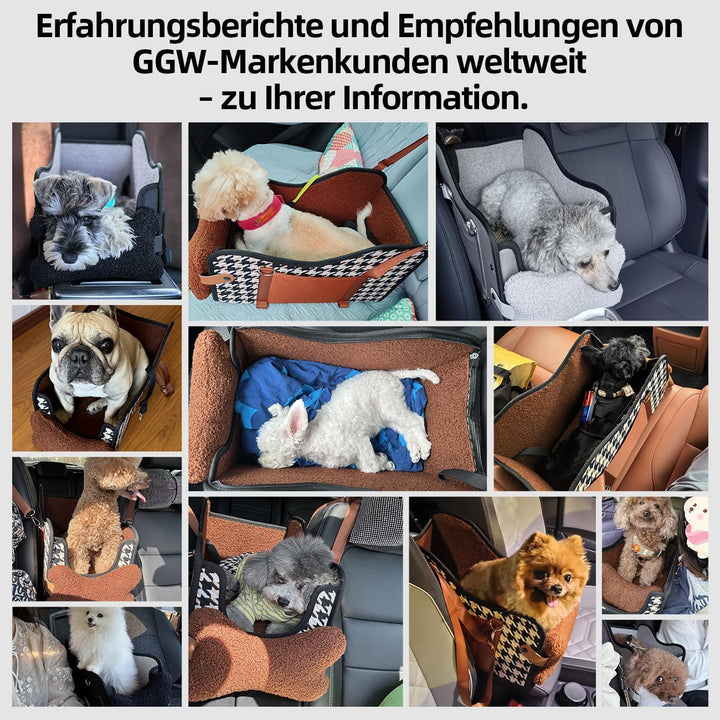 Auto-Hundesitz für Kleine Hunde & Katzen | Sicherer Hunde-Sitz mit Doppelter Befestigung, Wasserdich