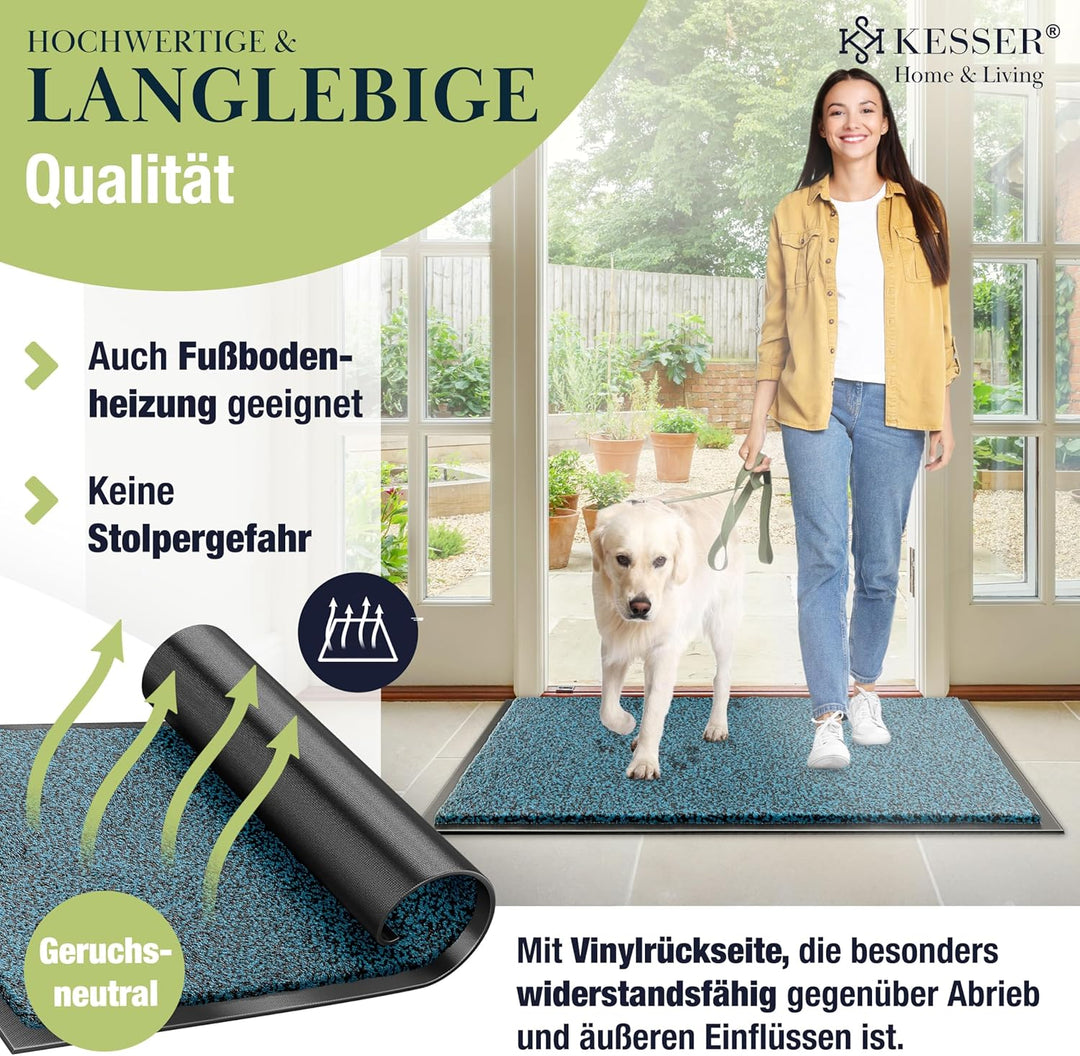 KESSER Schmutzfangmatte, Profi Fussmatte in vielen Grössen, Türmatte, Teppich, Fussabtreter & Fussab
