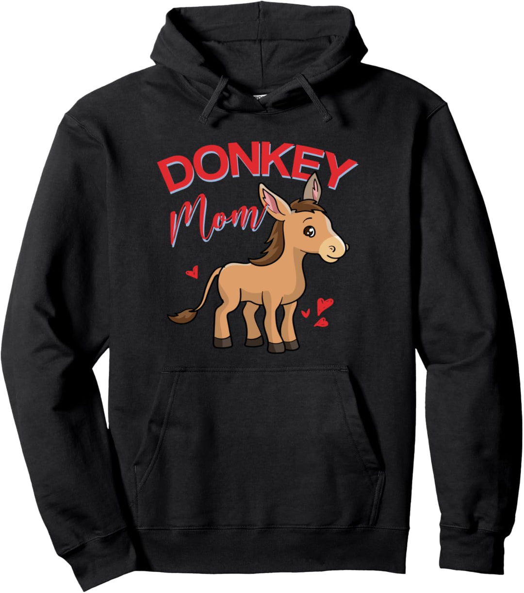 Esel Mama Niedlich Bauernhof Tier Landwirtschaft Pullover Hoodie