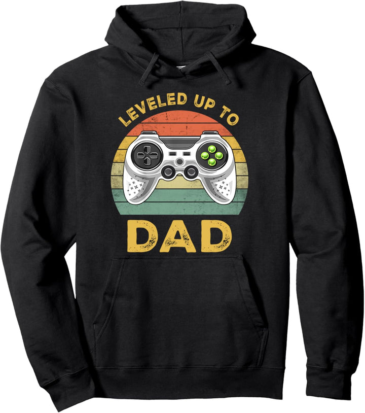 Leveled Up To Dad 2023 Soon To Be Father Lustiges Geschenk Pullover Hoodie