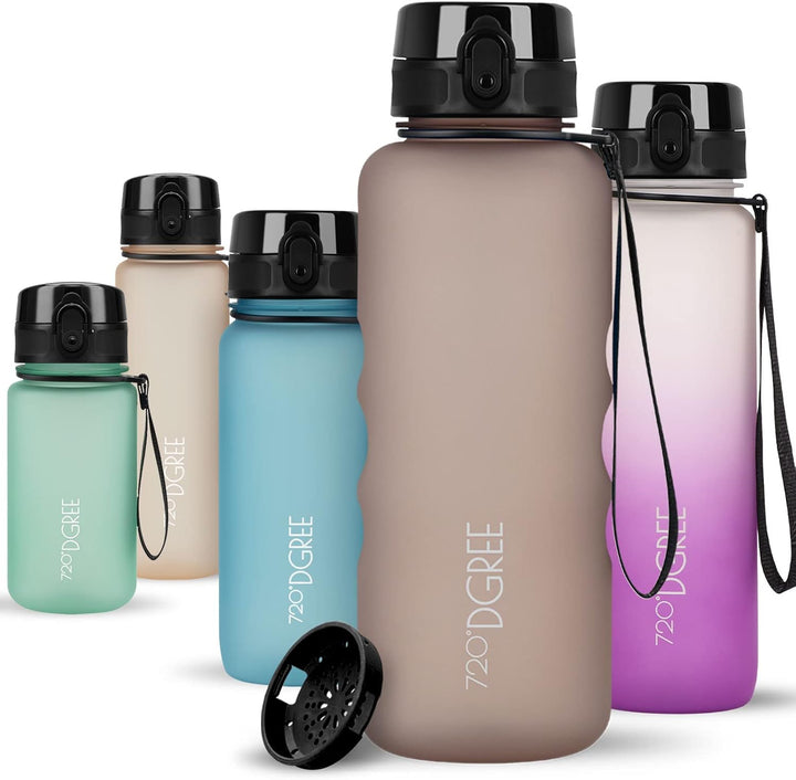 720°DGREE Trinkflasche “uberBottle“ +Sieb - 350ml, 500ml, 650ml, 1000ml, 1,5l, 2l - BPA-Frei - Wasse
