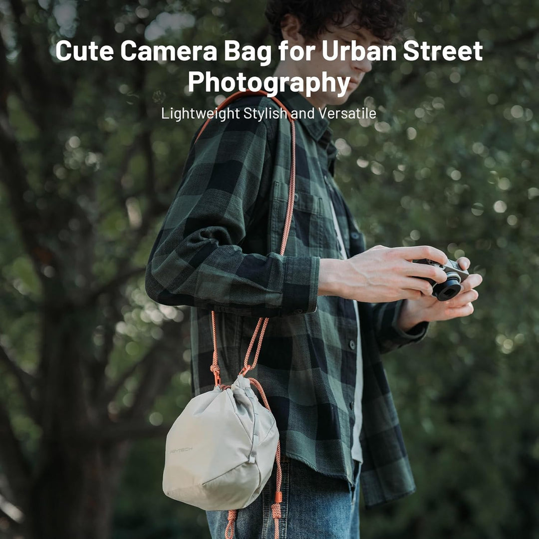 PGYTECH OneGo Kameratasche Beutel mit Kordelzug, Strassenfotografie Stylische Weiche Handetasche Sch