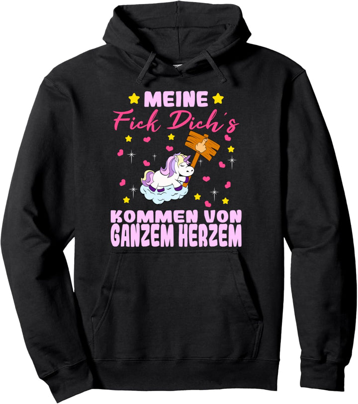Meine Fick Dich's Kommen Von Ganzem Herzen Einhorn T-shirt Pullover Hoodie