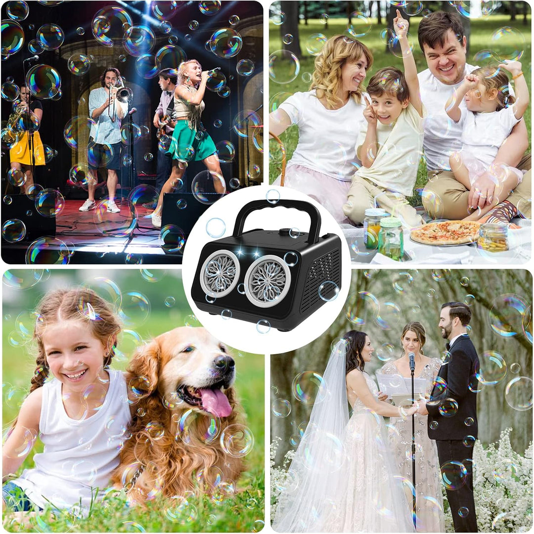 PANACARE 2.0 Automatische Seifenblasenmaschine, Tragbar Professional Bubble Machine 20000+ Bubbles/M