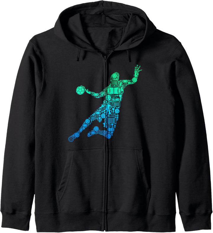 Handball Handballer Handballspieler Kinder Jungen Männer Kapuzenjacke