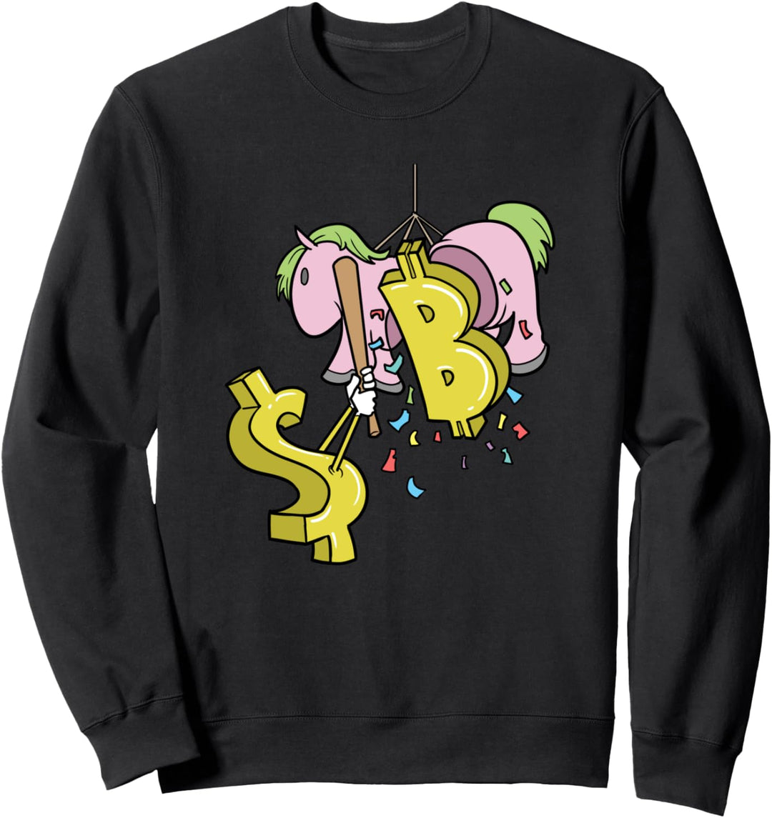 Bitcoin Pinata Crypto Dollar Sweatshirt