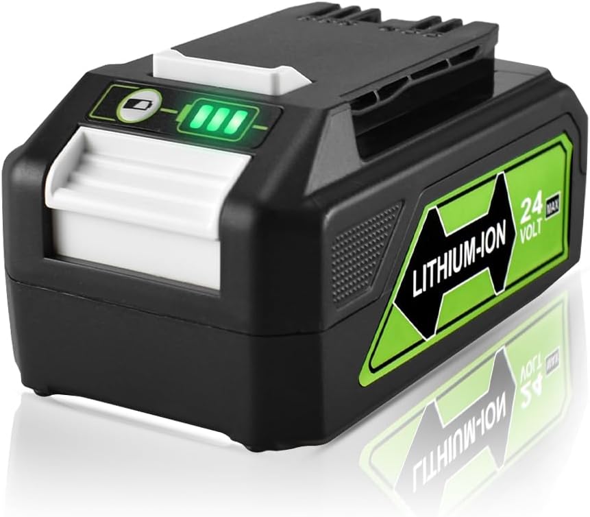 aunstarwei 24V 4.0Ah Ersatzakku für Greenworks 24V Akku 29842 29852 BAG708 BAG711 Kompatibel mit Gre
