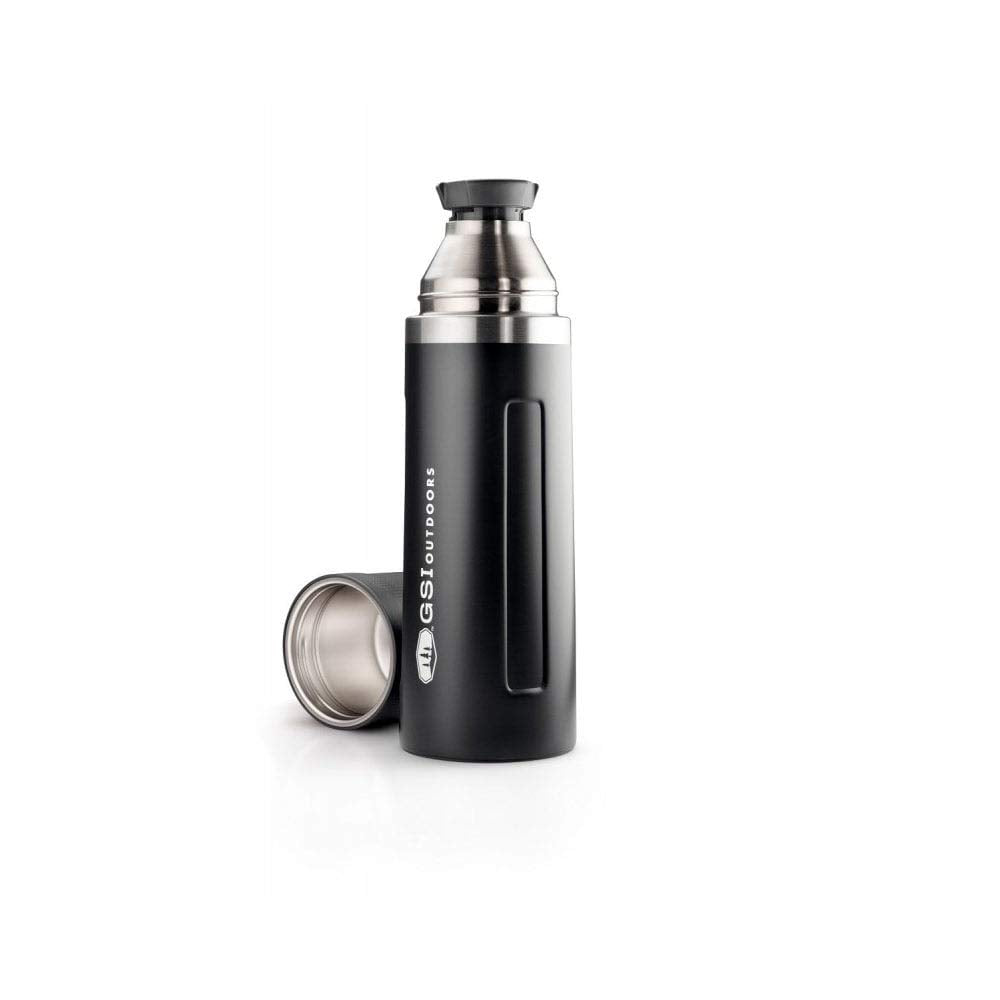 GSI Glacier Vakuumflasche Thermoskanne 1 L Schwarz (Black), 1 L Schwarz (Black)