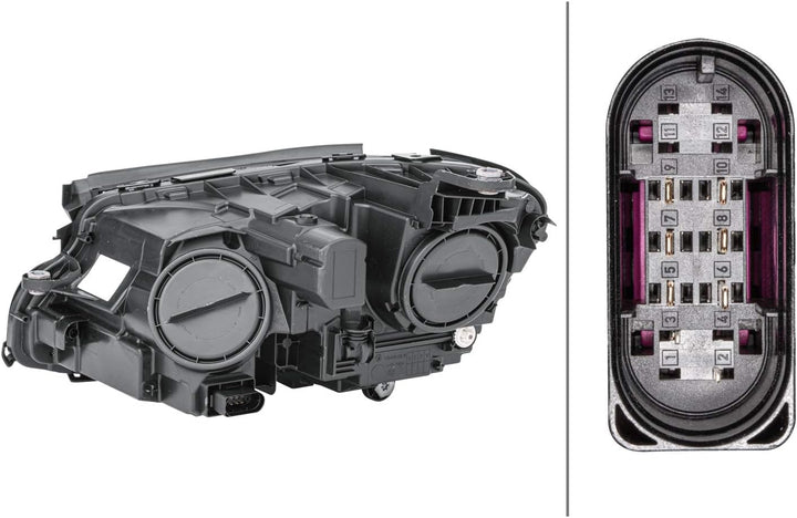 HELLA 1EG 012 076-061 Halogen-Hauptscheinwerfer - rechts - für u.a. Mercedes-Benz E-Class (W213) Rec