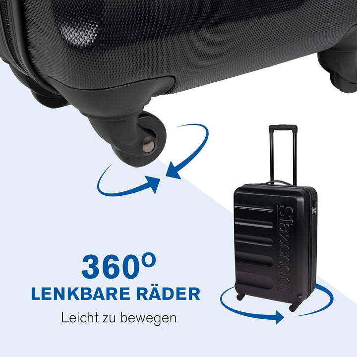 Slazenger Kofferset - Kofferset 3-Teilig Hartschale - ABS Material - Koffer set - Reisekoffer Set -