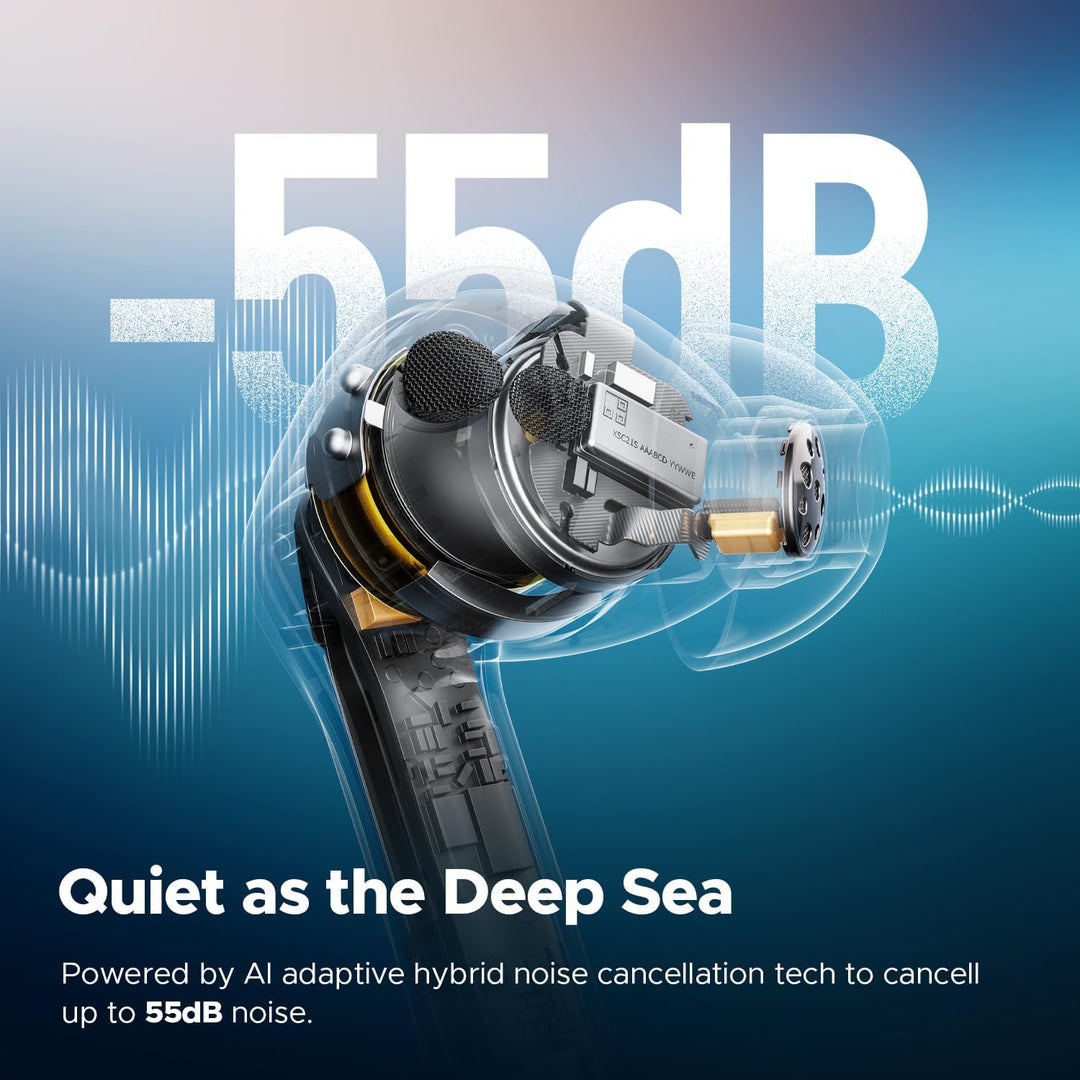 SoundPEATS Air5 Pro Bluetooth Kopfhörer mit Adaptive Hybride Geräuschunterdrückung, aptX Lossless, H