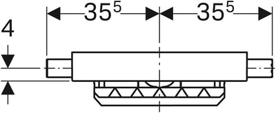 Geberit 457.534.00.1 CombiFix Siphon