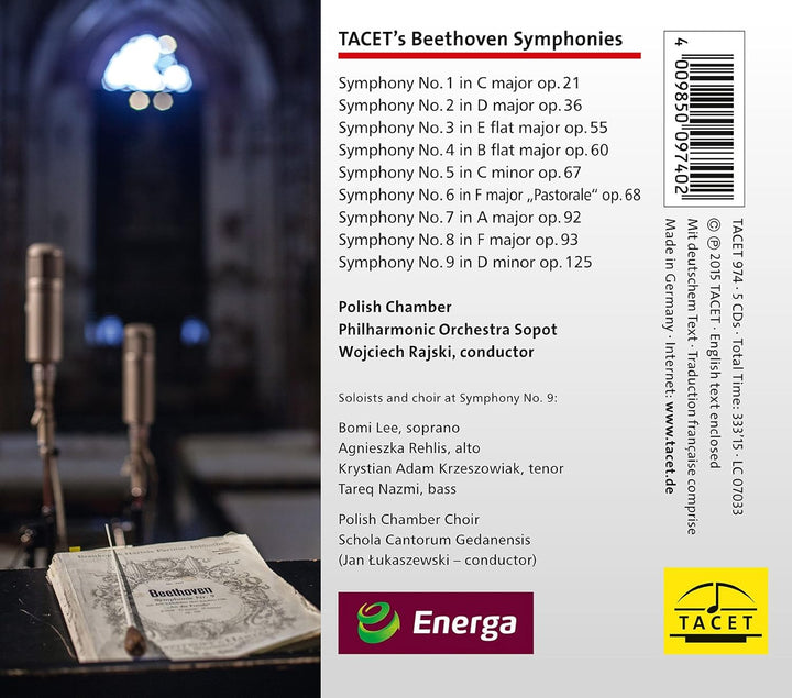Beethoven-Sinfonien 1-9 Complete, Audio-CD